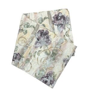Croscill Chambord Cassis Amethyst Purple Floral Blouson Window Valance‎ 17X82"